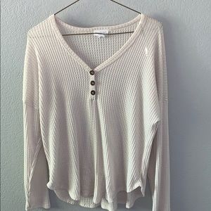 Off white American Eagle long sleeve blouse
